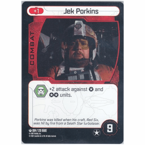 Star Wars Pocketmodel Jek Porkins Card