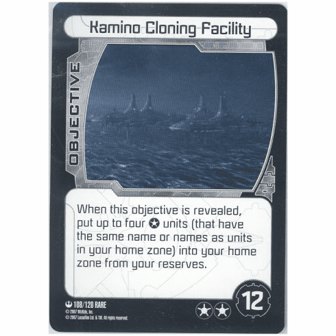 Star Wars Pocketmodel Kamino Cloning Facility Card