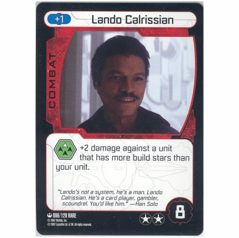 Star Wars Pocketmodel Lando Calrissian Card