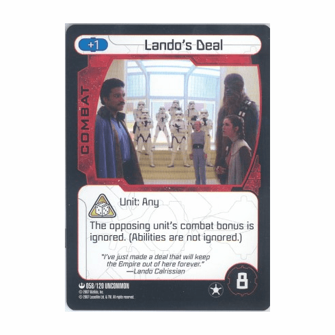 Star Wars Pocketmodel Lando's Deal Card
