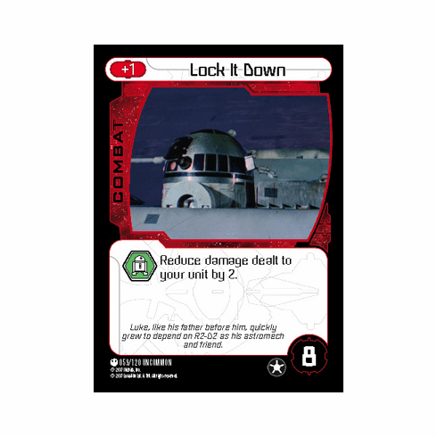 Star Wars Pocketmodel Lock It Down Card