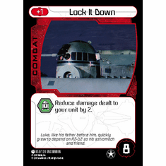 Star Wars Pocketmodel Lock It Down Card