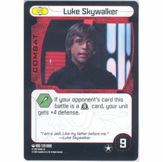 Star Wars Pocketmodel Luke Skywalker Card