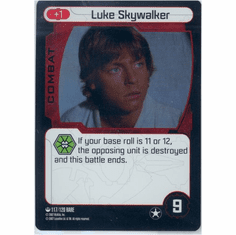 Star Wars Pocketmodel Luke Skywalker Foil Card