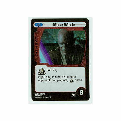 Star Wars Pocketmodel Mace Windu Alternate Foil Card