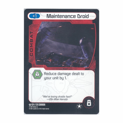 Star Wars Pocketmodel Maintenance Droid Card