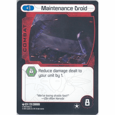 Star Wars Pocketmodel Maintenance Droid Card