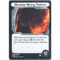 Star Wars Pocketmodel Mustafar Mining Platorm Card