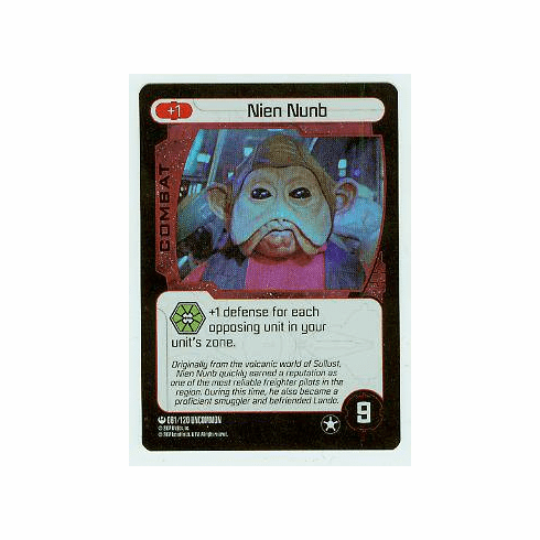 Star Wars Pocketmodel Nien Nunb Alternate Foil Card