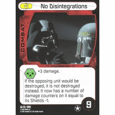 Star Wars Pocketmodel No Disintegrations Card