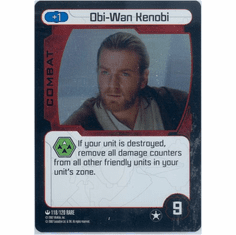 Star Wars Pocketmodel Obi-Wan Kenobi Foil Card