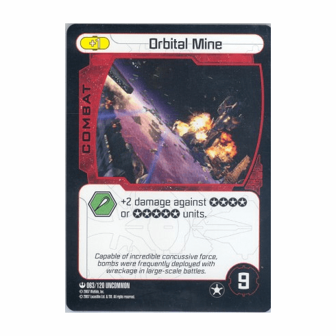 Star Wars Pocketmodel Orbital Mine Card