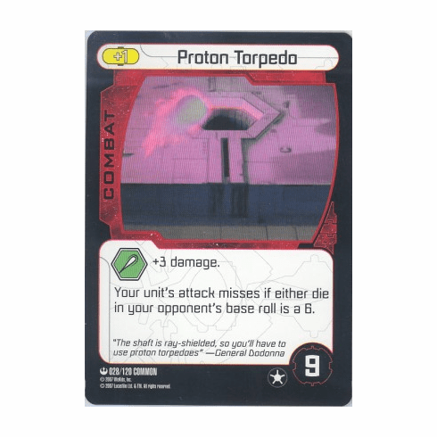 Star Wars Pocketmodel Proton Torpedo Card