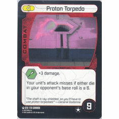 Star Wars Pocketmodel Proton Torpedo Card