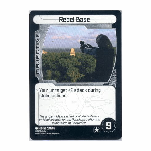 Star Wars Pocketmodel Rebel Base Card