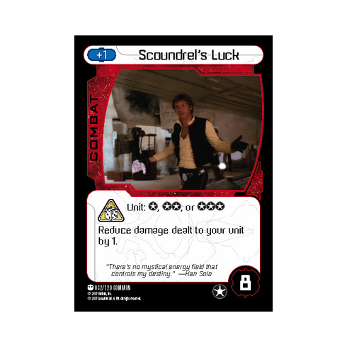 Star Wars Pocketmodel Scoundrel's Luck Card
