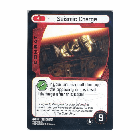 Star Wars Pocketmodel Seismic Charge Card