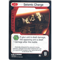 Star Wars Pocketmodel Seismic Charge Card