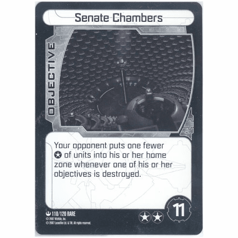 Star Wars Pocketmodel Senate Chambers Card