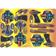 Star Wars Pocketmodel Ship Card #18 (Obi-Wan Kenobi's & Anakin Skywalkers's Jedi Interceptors)