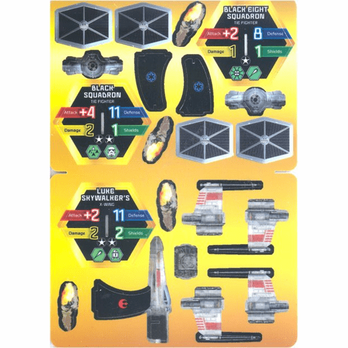 Star Wars Pocketmodel Ship Card #3 (Luke Skywalker's X-Wing)