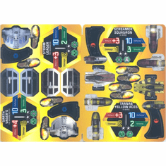 Star Wars Pocketmodel Ship Card #9 (Darth Vader's Tie Fighter)