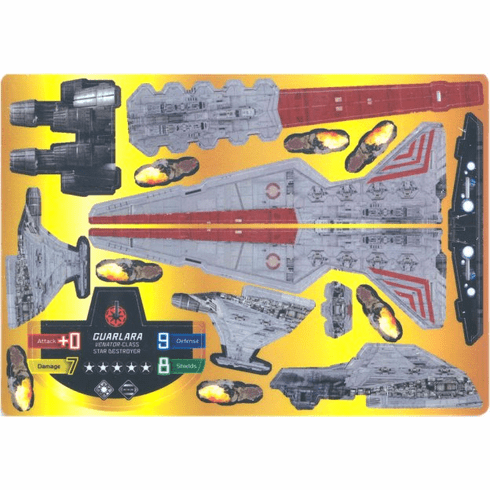 Star Wars Pocketmodel Ship Card Guarlara