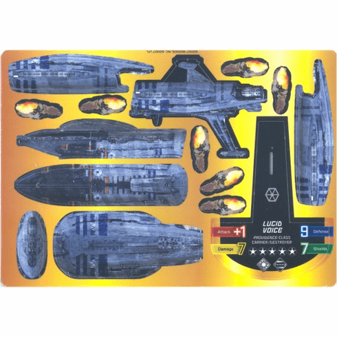 Star Wars Pocketmodel Ship Card Lucid Voice