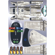 Star Wars Pocketmodel Ship Card ST 007