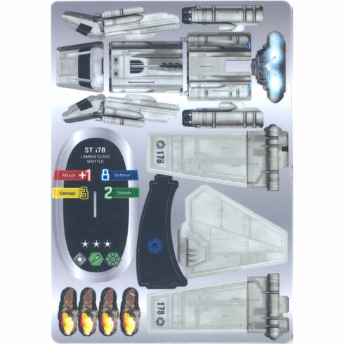 Star Wars Pocketmodel Ship Card ST 178