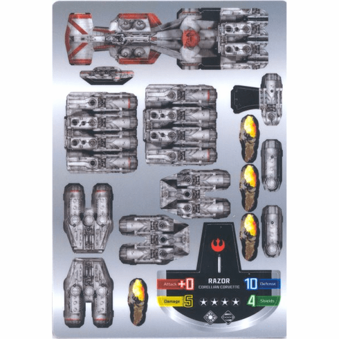 Star Wars Pocketmodel Ship CardRazor
