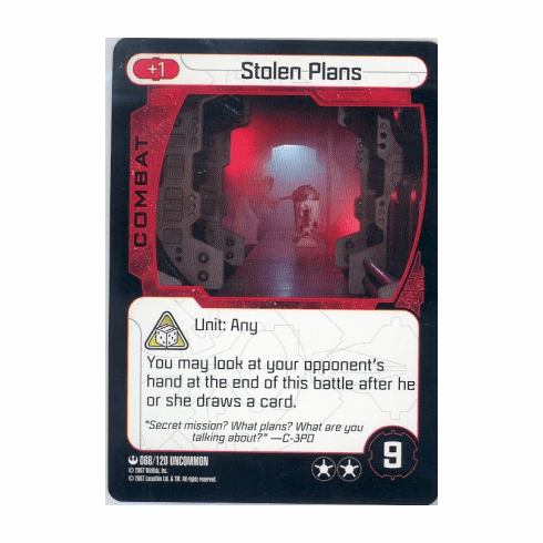 Star Wars Pocketmodel Stolen Plans Card