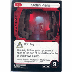 Star Wars Pocketmodel Stolen Plans Card