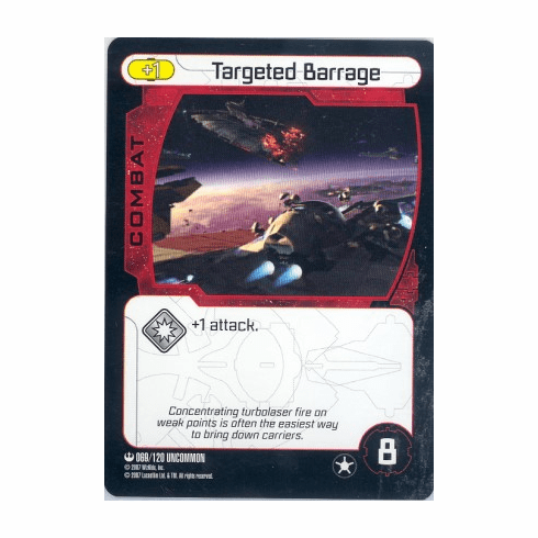 Star Wars Pocketmodel Targeted Barrage Card