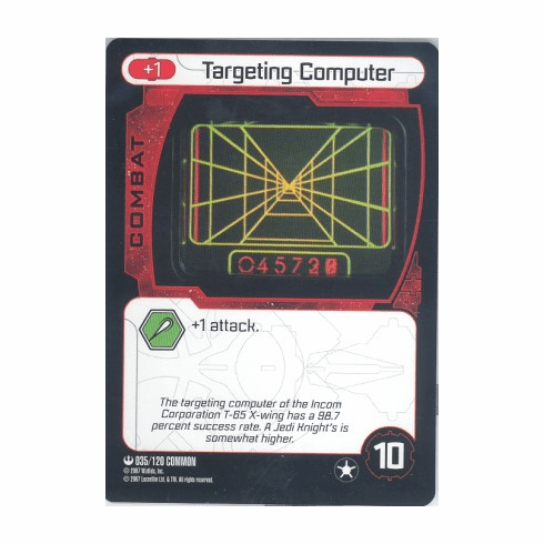 Star Wars Pocketmodel Targeting Computer Card