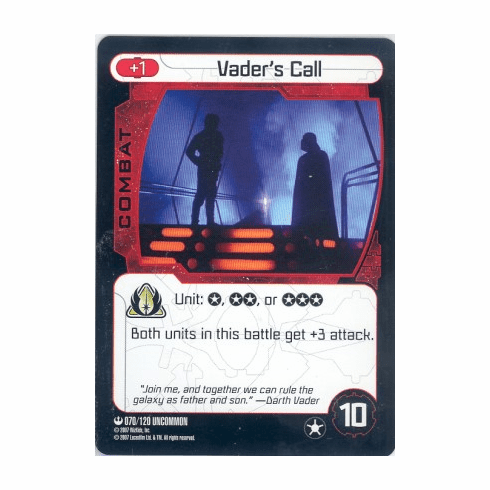 Star Wars Pocketmodel Vader's Call Card