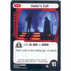 Star Wars Pocketmodel Vader's Call Card
