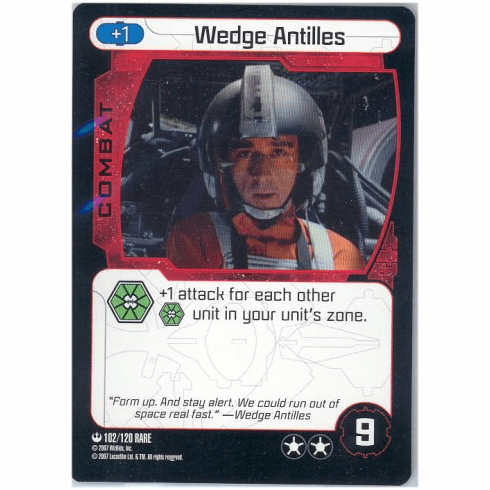 Star Wars Pocketmodel Wedge Antilles Card