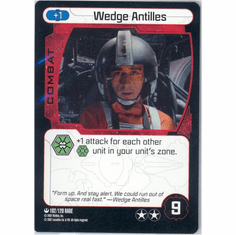 Star Wars Pocketmodel Wedge Antilles Card