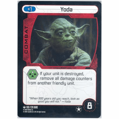 Star Wars Pocketmodel Yoda Card