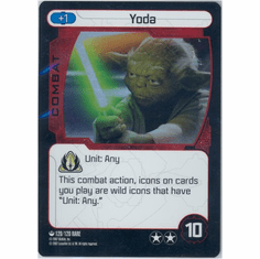 Star Wars Pocketmodel Yoda Foil Card