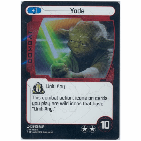 Star Wars Pocketmodel Yoda Foil Card