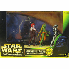 Star Wars The Power of the Force Jabba The Hutt's Dancers Action Figures