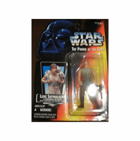 Star Wars The Power of the Force Luke Skywalker in Dagobah Fatigues Action Figure