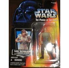 Star Wars The Power of the Force Luke Skywalker in Dagobah Fatigues Action Figure