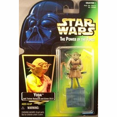 Star Wars the Power of the Force Yoda with Cane and Boiling Pot Action Figure
