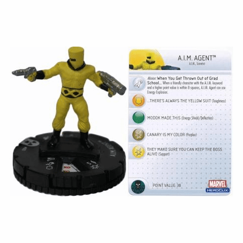 The Incredible HULK Heroclix figure #003 Common A.I.M. Agent