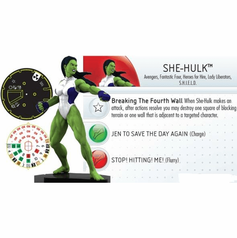 The Incredible HULK Heroclix figure #007 Common She-Hulk