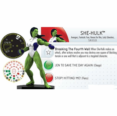 The Incredible HULK Heroclix figure #007 Common She-Hulk