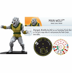 The Incredible HULK Heroclix figure #009 Common Man-Wolf